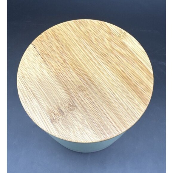 In Homestylez Ceramic Green Speckled Bunny Rabbit Canister Jar 4” Farmhouse - Picture 5 of 10